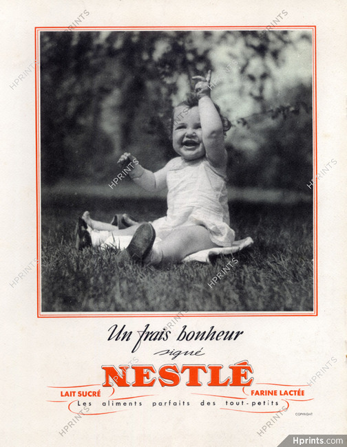 Nestlé (Chocolates) 1936 baby