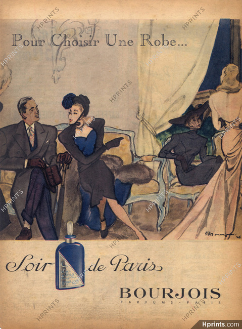 Bourjois (Perfumes) 1946 Soir De Paris, Mourgue
