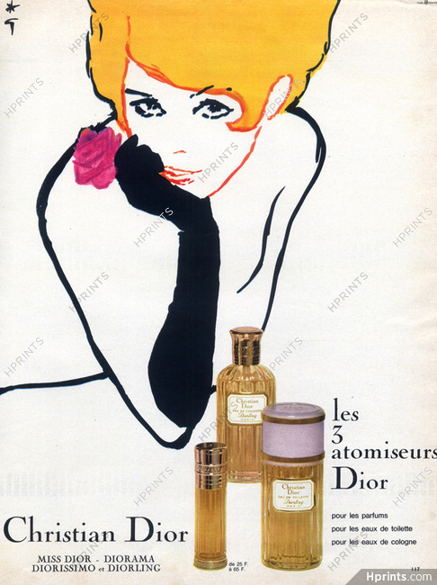 Christian Dior (Perfumes) 1966 Diorling, Atomizer, Gruau
