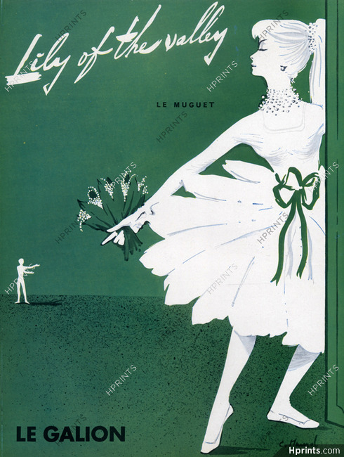 Le Galion (Perfumes) 1958 Lily of the Valley, Dancer, Maurel