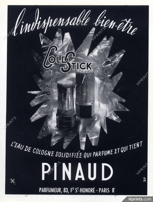 Pinaud (Cosmetics) 1952 Coldstick