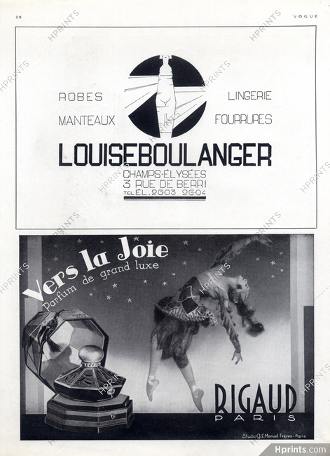 Rigaud (Perfumes) 1930 Vers la Joie, Dancer