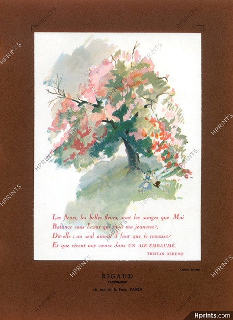 Rigaud (Perfumes) 1937 Tristan Dereme Poem