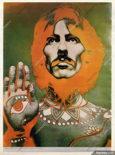 Richard Avedon 1966 George Harrison, Portrait, Tattoo