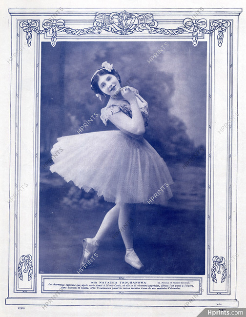 Natacha Trouhanowa 1907 Russian Dancer Portrait