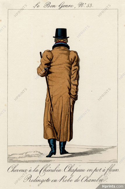 Le Bon Genre 1811-1931 Fitted coat in Housecoat 19th Century Costumes Man