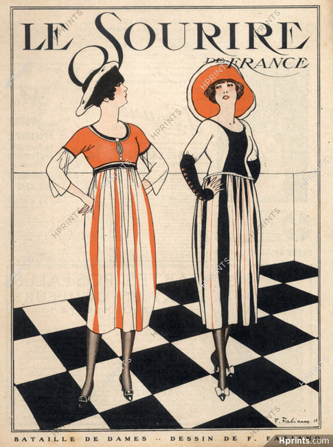 Fabien Fabiano 1917 Battle of Ladies, Elegant Parisienne