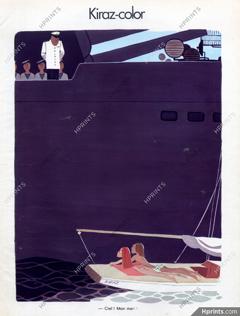 Edmond Kiraz 1973 Adultery, Transatlantic Liner, Captain, Kiraz-Color