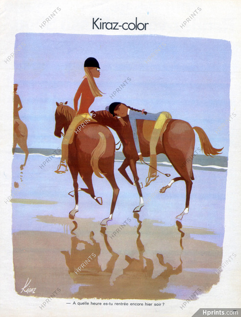Edmond Kiraz 1973 Les Parisiennes, Rider, Kiraz-color