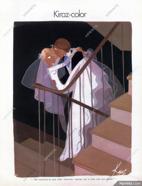 Edmond Kiraz 1974 The Newlyweds, Wedding Dress, Kiraz-color