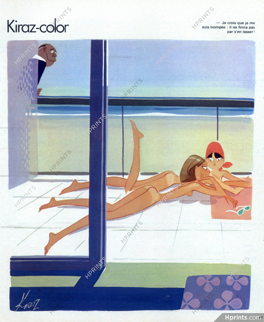 Edmond Kiraz 1978 Nude, seashore