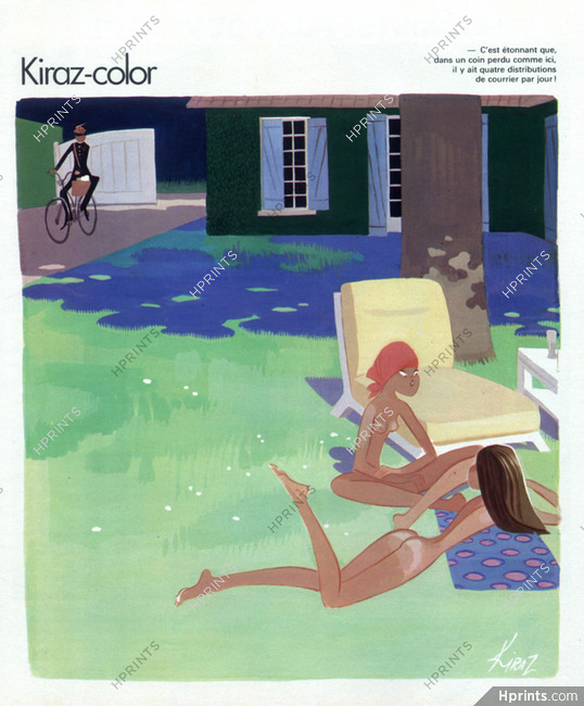 Edmond Kiraz 1978 Les Parisiennes, Nude, swimming pool