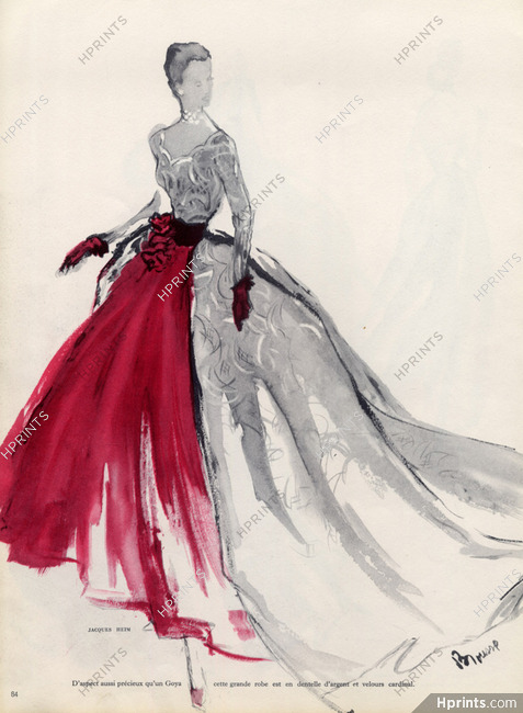 Jacques Heim 1951 Evening Gown, Simone Brousse