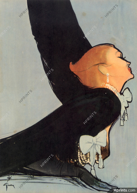 René Gruau 1950 Sphinx