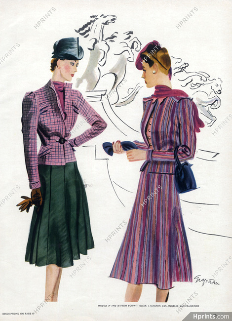 Ruth Grafstrom 1939 Fashion Illustration