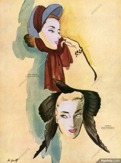 Maud Roser (Millinery) & Gabrielle1947 M. Pinta