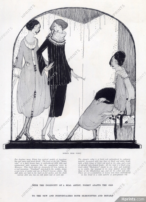 Paul Poiret 1919 Fashion Illustration