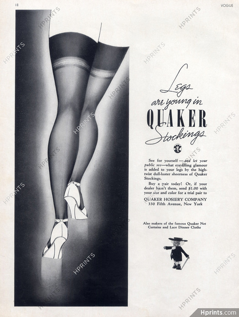 Quaker 1939 Stockings Hosiery
