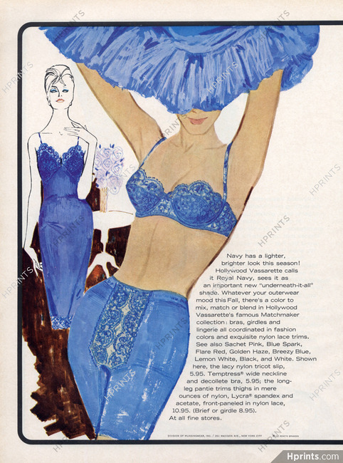 Vassarette lingerie print ad 1968 vintage 1960s retro art decor