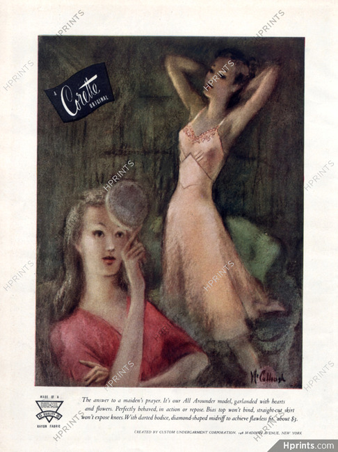 Corette (Lingerie) 1943 Mc Cullough, Nightgown