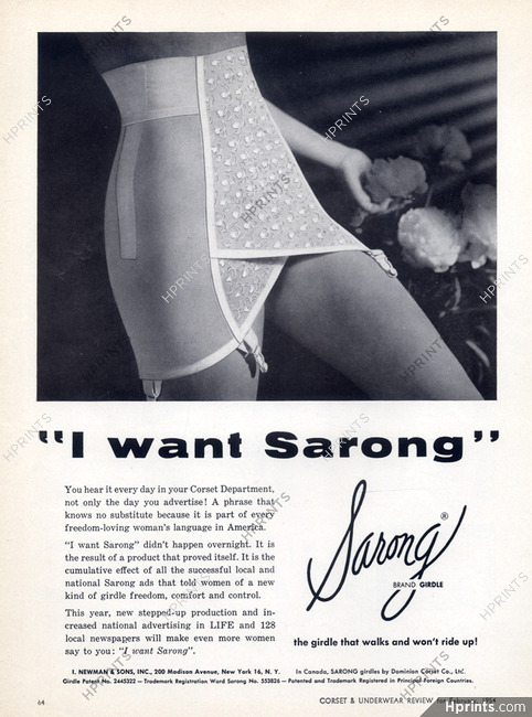 Sarong 1954 Girdle