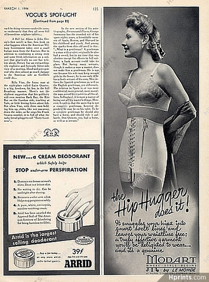 Modart (corsetmaker) 1944 Girdle, Brassiere