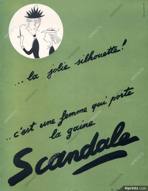 Scandale (Lingerie) 1945 Raymond de Lavererie, Girdle