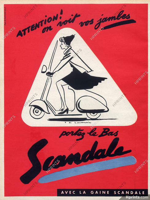 Scandale (Stockings) 1953 Raymond de Lavererie