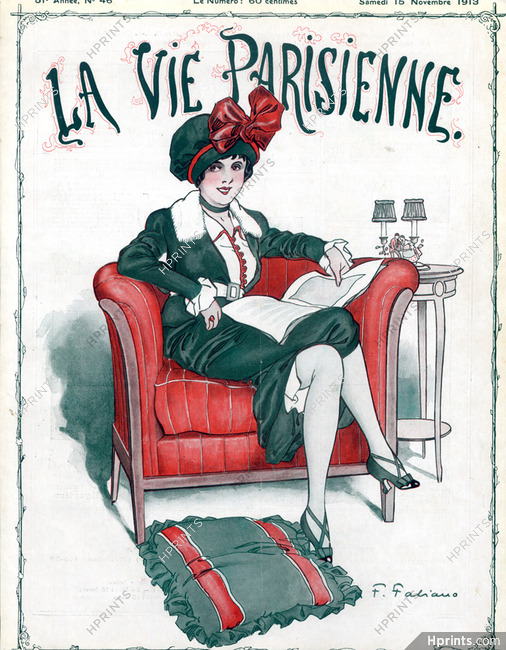 Fabien Fabiano 1913 Elegant Parisienne