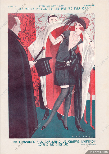 Fabius Lorenzi 1922 Roaring Twenties, Elegant Parisienne