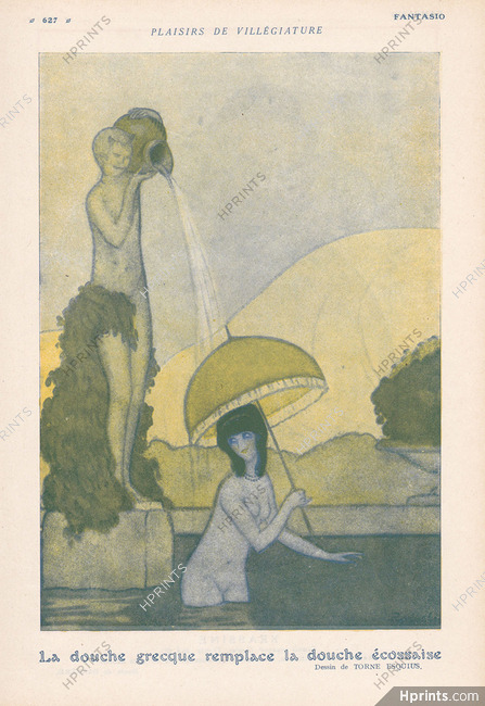 Torné-Esquius 1920 Plaisirs de Villégiature, Bathing Beauty