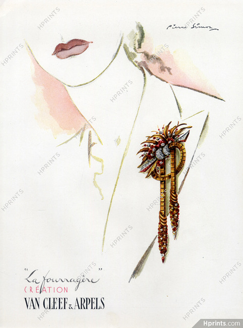 Van Cleef & Arpels 1943 "La Fourragère clip" Pierre Simon