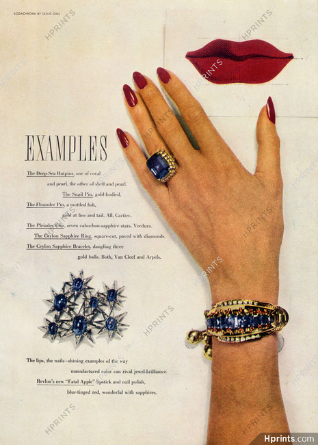 Van Cleef & Arpels 1945 Ceylon Sapphire Bracelet and Ring, Seven Stars Clip Verdura, Revlon, Photo Leslie Gill