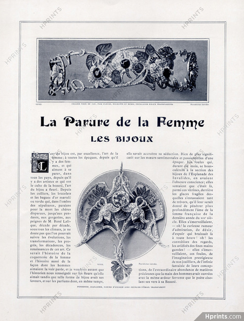 La Parure de la Femme - Les Bijoux, 1901 - Vever (Jewels) Art Nouveau
