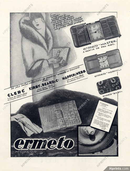 Ermeto Movado (Watches) 1931 Models Master, Baby