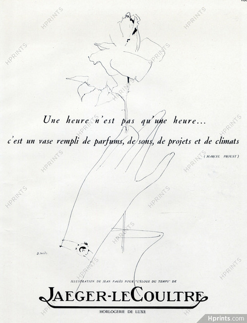 Jaeger-leCoultre 1948 Jean Pagès, Poem Marcel Proust