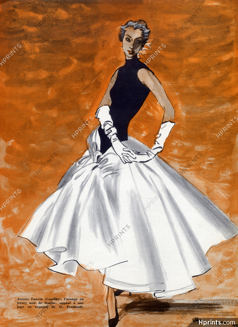 Lanvin Castillo 1955 Evening Gown, Pierre Mourgue