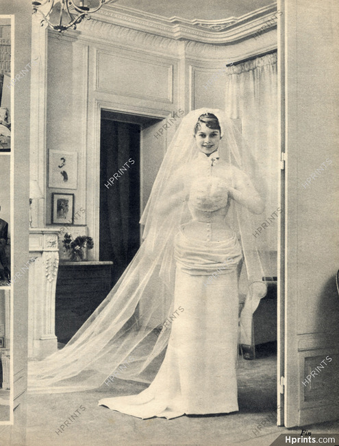 Brigitte Bardot 1952 Wedding Dress, Fashion Photography