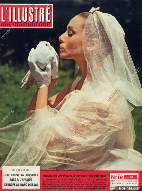 Audrey Hepburn 1957 Wedding Dress, Bird