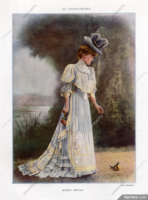 Drecoll 1909 Fashion Photography, Reutlinger