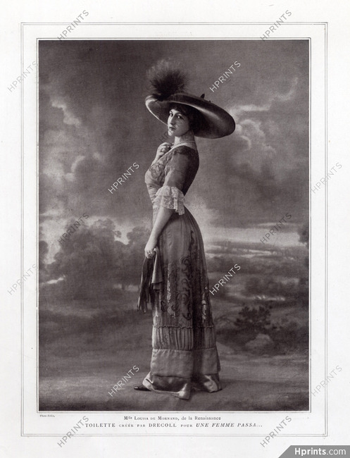 Drecoll 1910 Louisa de Mornand, Photography, Felix