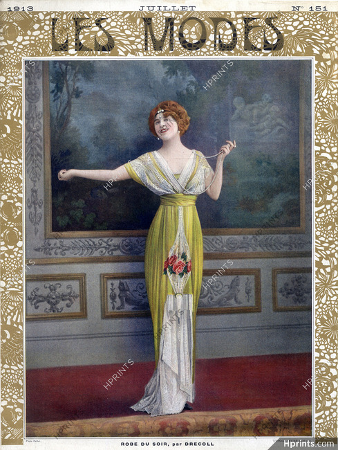 Drecoll 1913 Evening Gown, Fashion Photography, Talbot