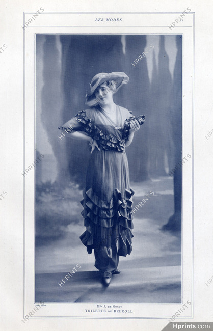 Drecoll 1914 Melle J.de Gonet, Fashion Photography, Talbot