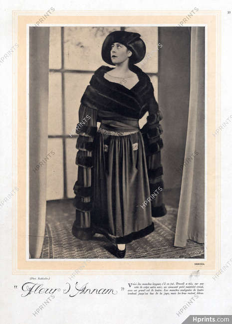 Drecoll 1922 Fleur d'Annam, Fashion Photography, Rehbinder