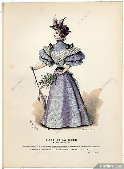 L'Art et la Mode 1895 N°14 Complete magazine with colored