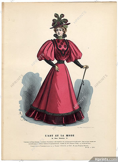 L'Art et la Mode 1895 N°40 Complete magazine with colored