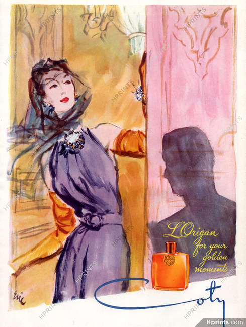 Coty (Perfumes) 1943 Eric