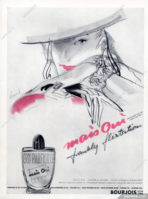 Bourjois (Perfumes) 1941 Mais Oui, Leonard — Perfumes
