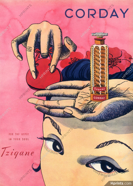 Corday (Perfumes) 1944 Tzigane