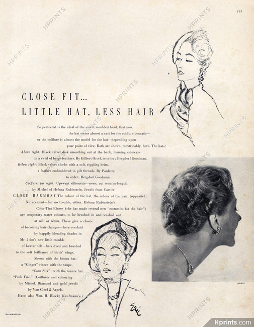 Cartier (High Jewelry) 1949 Hairstyle Michel of Helena Rubinstein